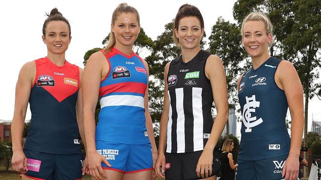 Captains of the four Victorian sides. (Photo by Scott Barbour/Getty Images)