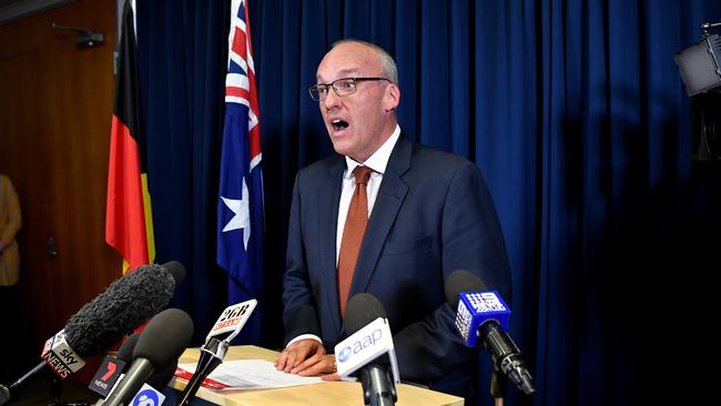 Luke Foley resigns but vows to fight to clear his name on Thursday. Picture: AAP