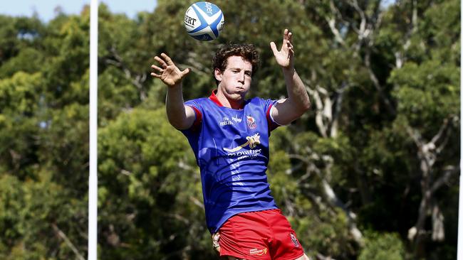 Manly's Harry Bergelin has upped the ante for Saturday’s local derby with Warringah. Picture: John Appleyard