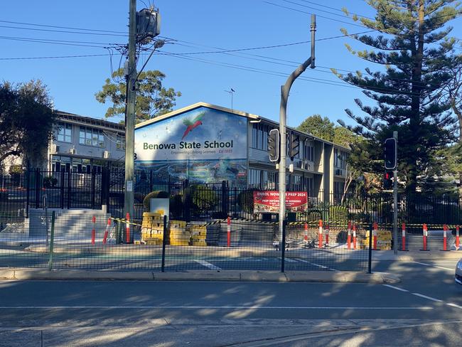 Construction is currently underway at Benowa State School (primary), with work to be done during the September holidays to remove damaged asbestos. Picture: Amaani Siddeek