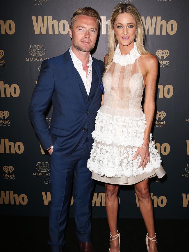 Ronan Keating and Storm Uechtritz.