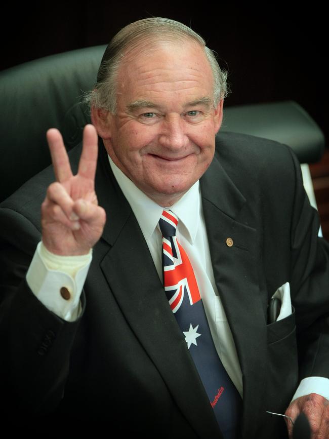 Liberal stalwart Michael Hodgman, then aged 71.