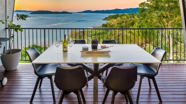 The townhouse boasts uninterrupted elevated ocean and island views. Picture: Contributed