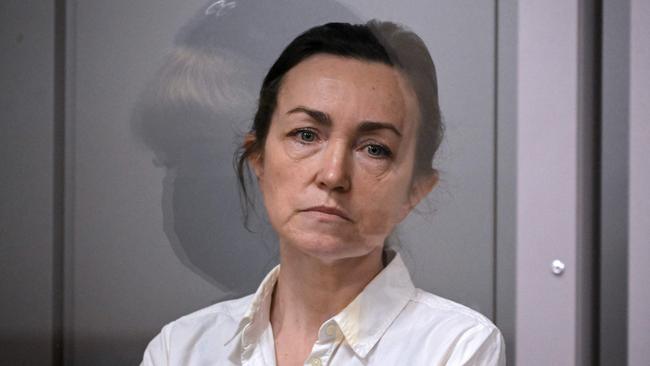 Alsu Kurmasheva at a court hearing in Kazan, Russia, in April. Picture: AFP