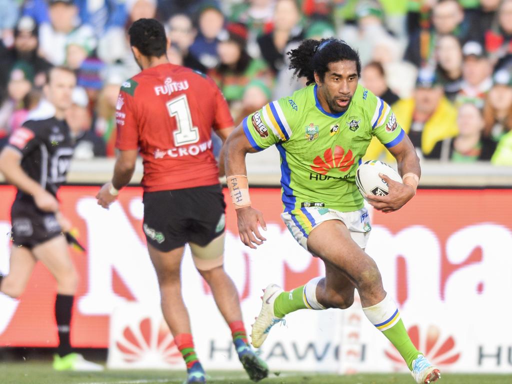 Sia Soliola could play his last NRL game against the Sydney Roosters on Thursday. Picture: AAP Image/Rohan Thomson.