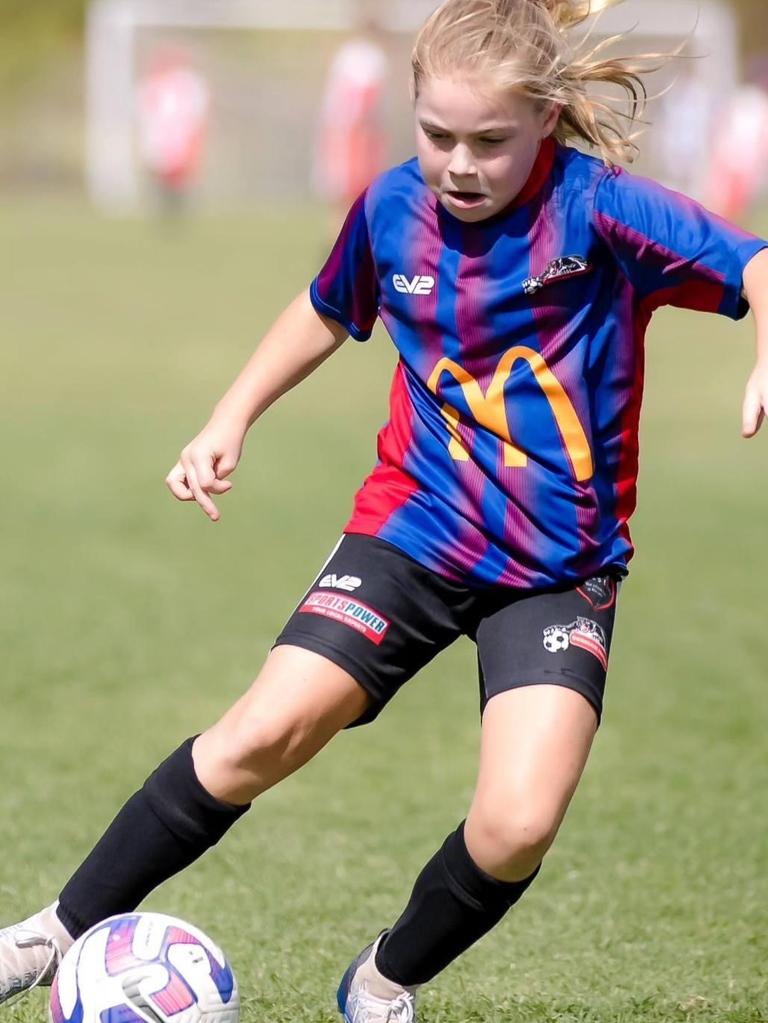 Burdekin FC footballer Mia Wicks, 10. Picture: Supplied.