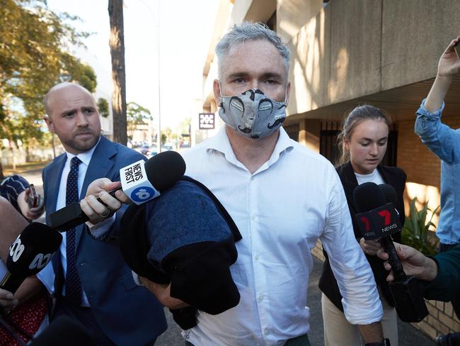 Thomson spent a night in police custody after he was charged in November last year. Picture: NCA NewsWire / David Swift