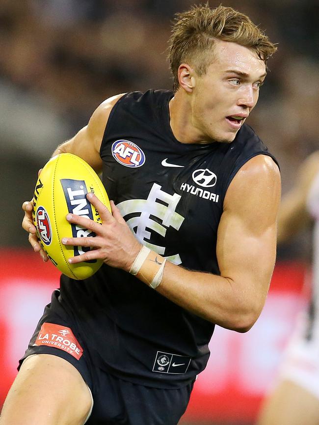 Patrick Cripps needs some help in the midfield. Picture: Michael Klein