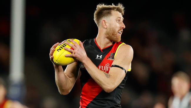 Dyson Heppell was linked to a move away from the Bombers in 2022, and is now in the final year of his deal. (Photo by Michael Willson/AFL Photos via Getty Images)