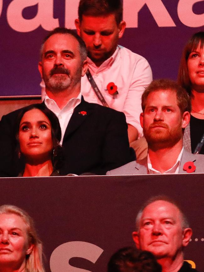 Enjoying the closing ceremony. Picture: Chris Jackson/Getty Images for the Invictus Games Foundation