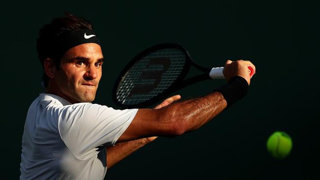 Roger Federer of Switzerland … ‘you’ll see him in commercials until the end of time’. Picture: Clive Brunskill/Getty Images