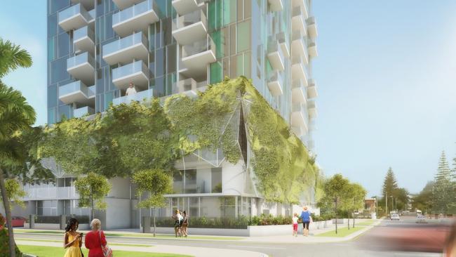 An artist’s impression of the tower Central Equity planned before the latest addition to its Surfers site.