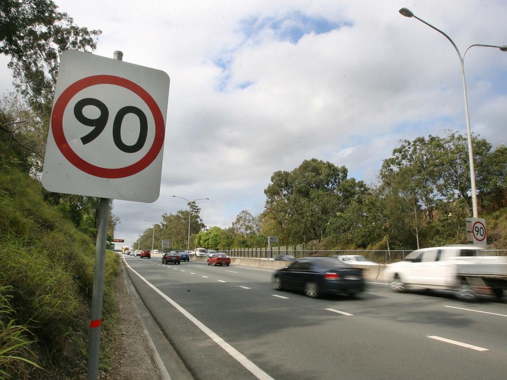 The driver was caught doing 133km/h in a 90km/h speed zone.