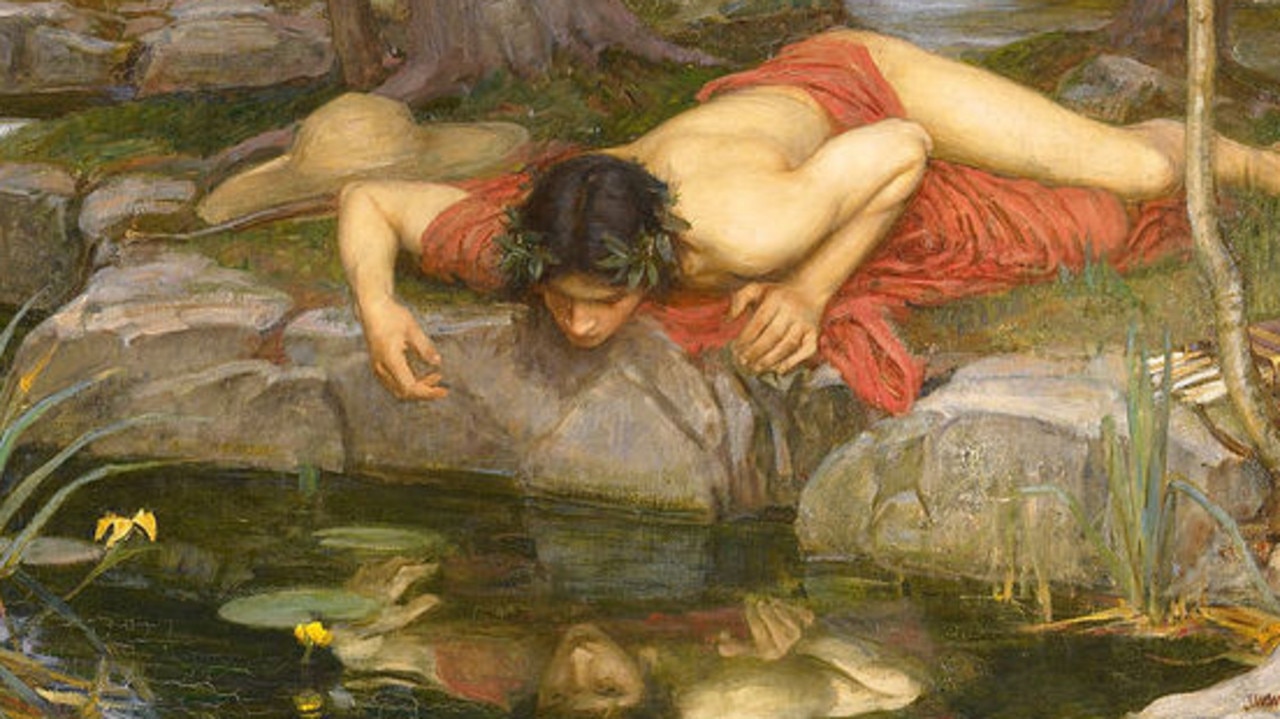 Narcissus was so in love with his own image and became distressed that he could not possess it.