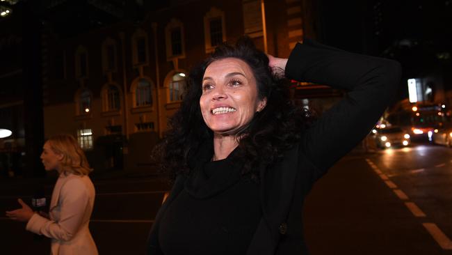 Former Block star Suzi Taylor leaves the Magistrates Court in Brisbane following her release. Picture: NCA NewsWire/Dan Peled