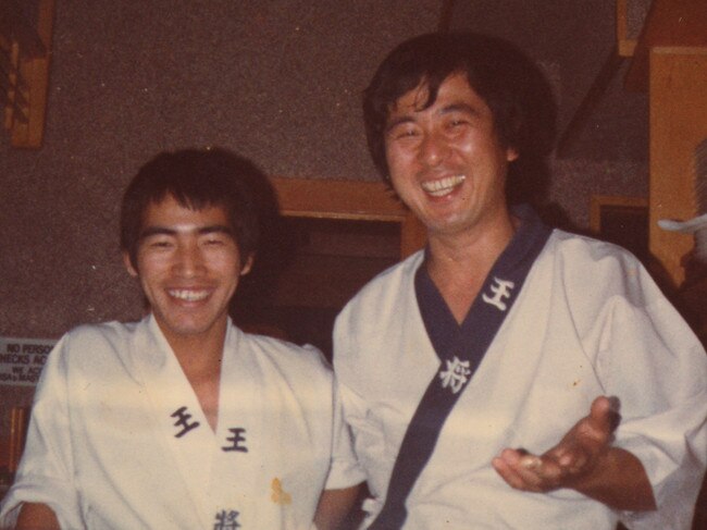 Nobu Matsuhisa at one of his first restaurants.