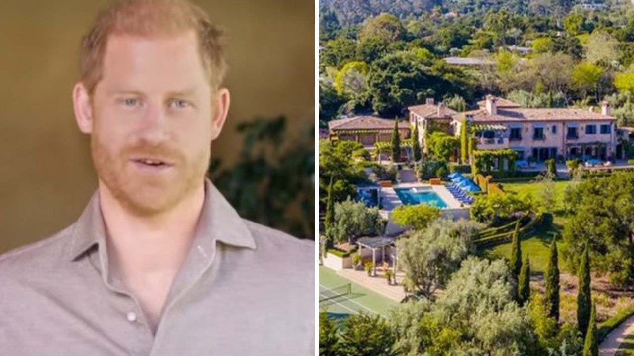 Prince Harry shares rare glimpse at $20m mansion. Picture: YouTube/WellChild; Supplied