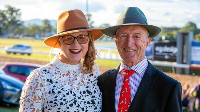 Merv Welch and friend at the Gympie races. Picture: LEEROY TODD