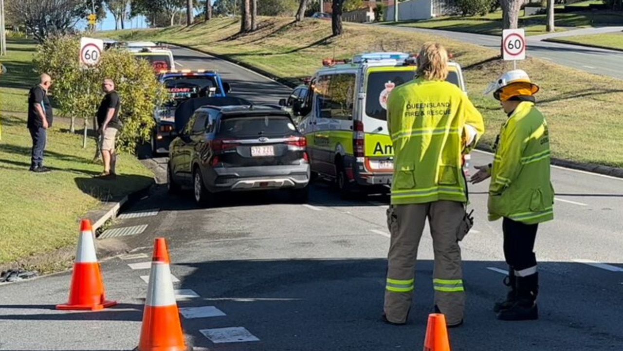 Three hospitalised, person trapped in nasty Gold Coast crash