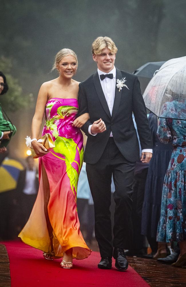 Millie Maclean and partner Campbell Winter at Fairholme College formal, Wednesday, March 27, 2024. Picture: Kevin Farmer