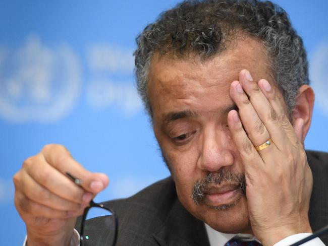 WHO Director-General Tedros Adhanom Ghebreyesushas been heavily criticised because of the organisation’s response to COVID-19. Picture: AFP