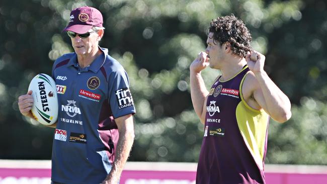 Wayne Bennett and James Roberts have been reunited at South Sydney. Picture: Annette Dew