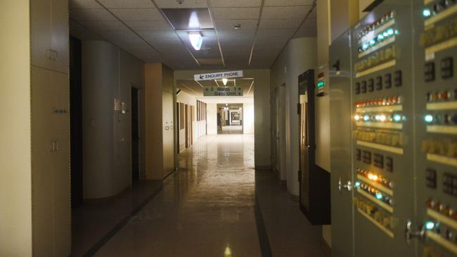 Empty wards and corridors at the Repat. Picture: AAP / Brenton Edwards