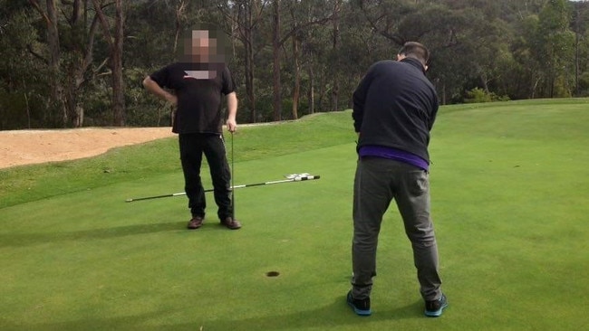 His former friend said he presented as just a normal guy who liked things like playing golf. Picture: Supplied