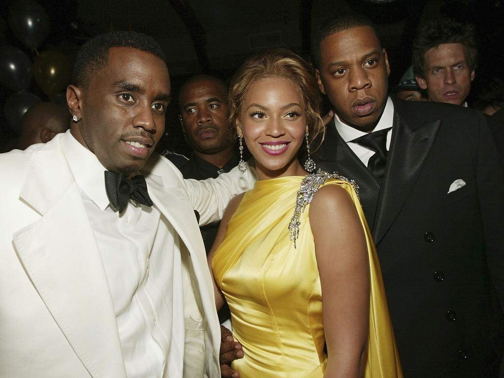 Sean "P. Diddy" Combs with Beyoncé Knowles and Jay-Z. Picture: Getty Images