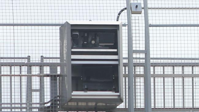 One of the mobile phone detection cameras in Sydney.