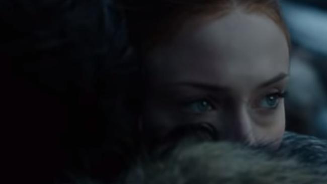 Who’s the target of Sansa's stink-eye?