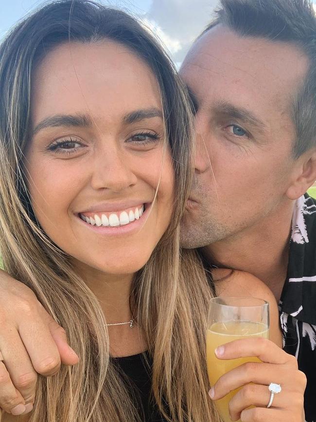 Mitchell Pearce is engaged to Kristin Scott. Picture: Instagram