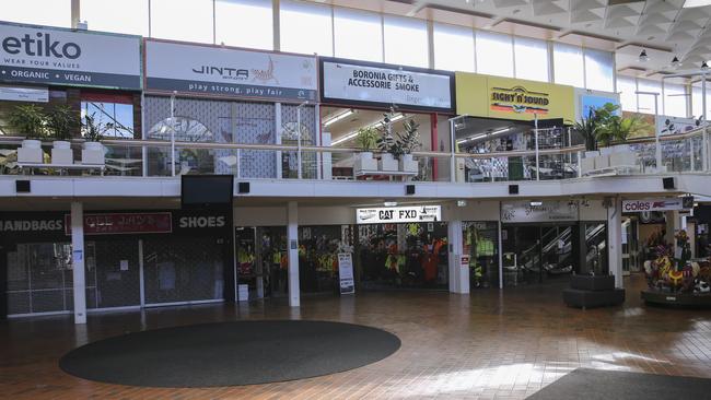 Boronia Mall has experienced a drop off in customers during the COVID-19 crisis. Picture: Wayne Taylor