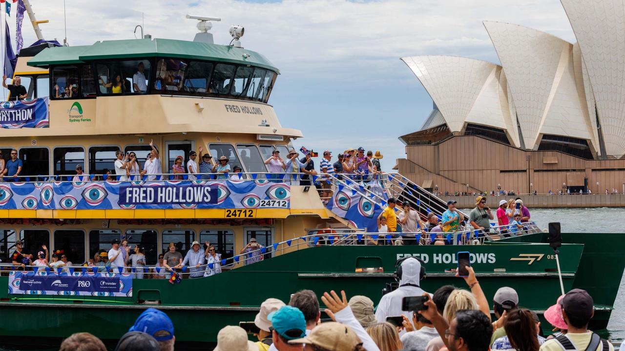 A ferry pulls into Circular Quay on Australia Day 2024. Picture: Supplied.