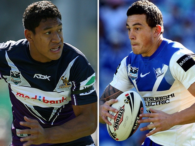 Israel Folau and Sonny Bill Williams.