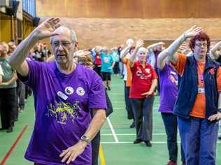 HEALTHY: Tai Chi conference held at the UQ Gatton Campus. Picture: Dominic Elsome