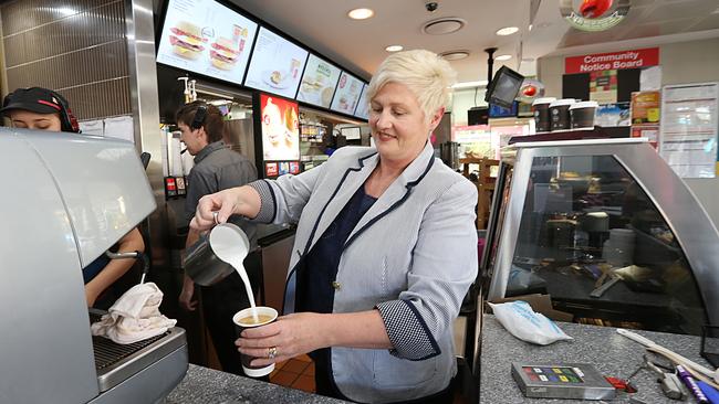 Ann Brown McDonalds store owner of McDonalds in Carina. Pic Annette Dew