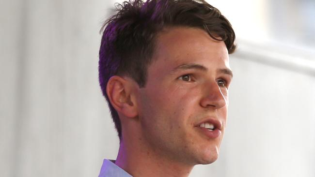 Student Henry Dow, who thanked Lou for his support on social media following the Bourke St tragedy. Picture: David Caird