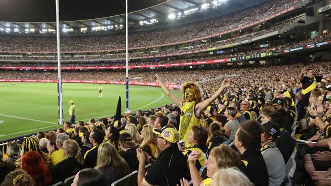 Victorian grounds will be at 100 per cent capacity for the opening round of the AFL season. Picture: David Geraghty / The Australian