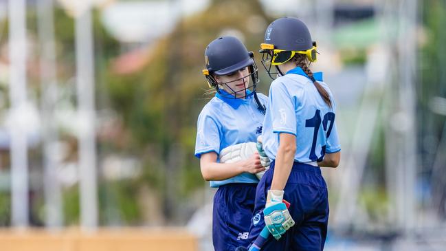 Sophie Clune and Felicity Wharton both made handy contributions with the bat. Picture: Linda Higginson