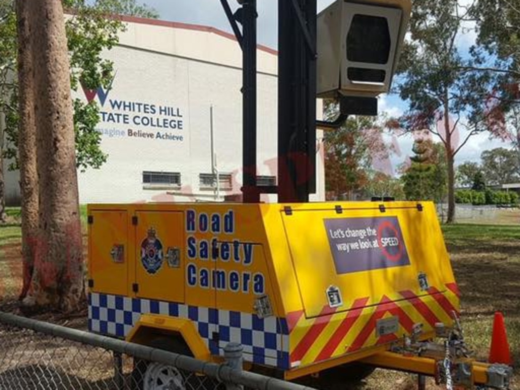 The sneaky speed camera hidden in a school. Picture: Brisbane Speed Camera Locations/Facebook