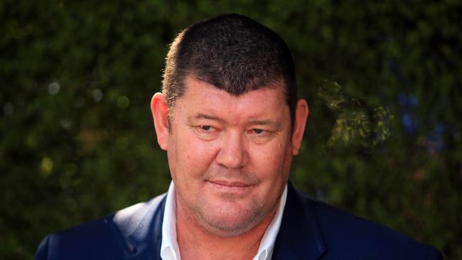 Watching from Argentina is kingmaker James Packer, who still has a 37 per cent stake in Crown that he has agreed to sell down to 5 per cent following the Melbourne inquiry. Picture: Aaron Francis/The Australian