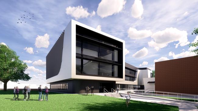 Glenunga International High School. Artist's impression of the TSL building. Picture supplied by Education Department