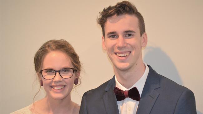Bridie Hay and Clancy Sweedman Warwick State High formal 2019.