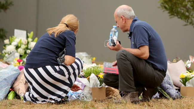 Saeed Maasarwe at the scene where his daughter’s body was found. Picture: Stuart McEvoy/The Australian.