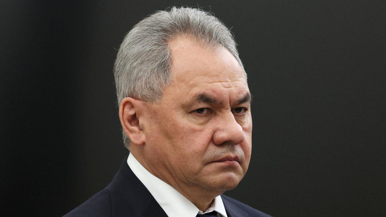 Russian Defence Minister Sergei Shoigu said Ukraine has not met its goals. Picture: AFP