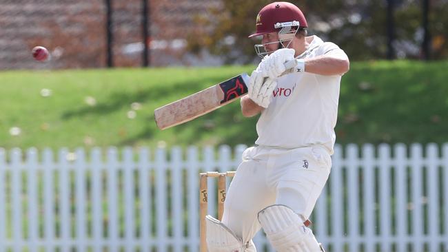 Matthew Bremner batting for Fitzroy Doncaster during the  Premier Cricket: Dandenong v Fitzroy Doncaster game at Camberwell. Saturday, March 23, 2019. Picture: David Crosling