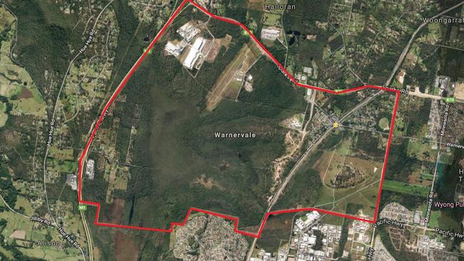 The suburb of Warnervale will get a new primary school. Image: Google Maps.