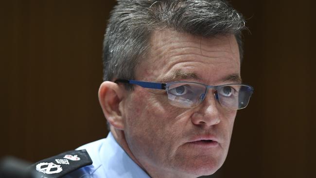 Commissioner of the AFP Andrew Colvin. Picture: AAP