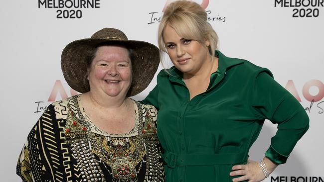 Rebel Wilson with Magda Szubanski at the Inspirational Series Brunch. Picture: Tennis Australia